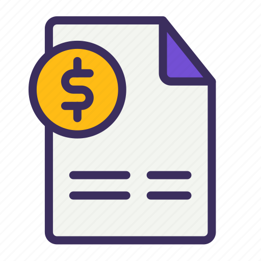 Invoice, document, accounting icon - Download on Iconfinder