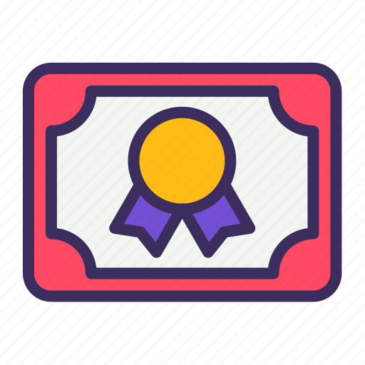 Certificate, award, ribbon icon - Download on Iconfinder