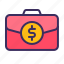 briefcase, finance, bag 