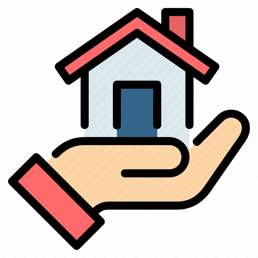 Finance, hand, home, house, loan, mortgage, real estate icon - Download on Iconfinder