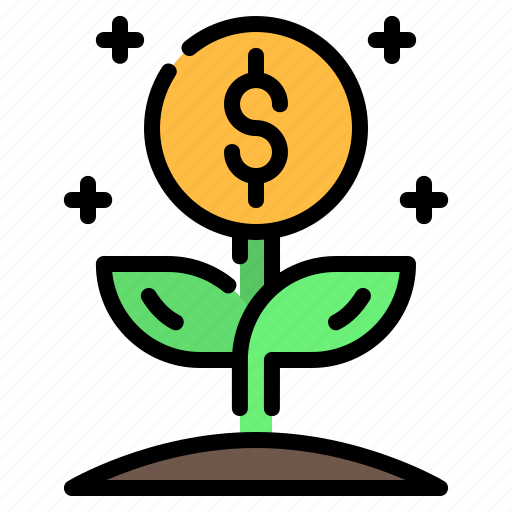 Bank, business, dollar, finance, growth, money, plant icon - Download on Iconfinder