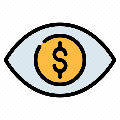 Dollar, eye, finance, look, money, view, vision icon - Download on Iconfinder