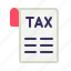 tax, bill, invoice 