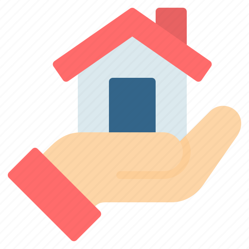 Finance, hand, home, house, loan, mortgage, real estate icon - Download on Iconfinder