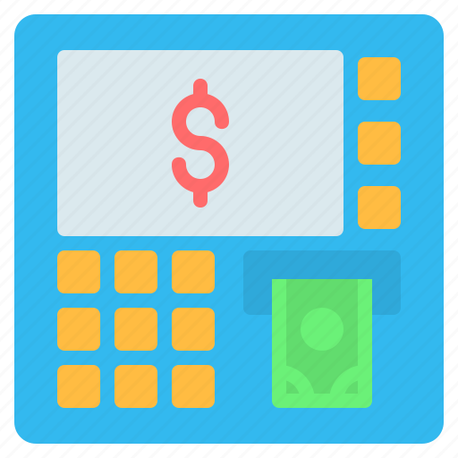 Atm, cash, debit, finance, machine, money, payment icon - Download on Iconfinder