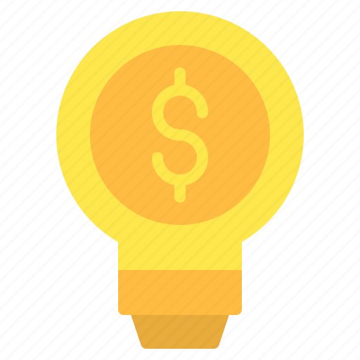 Bulb, creative, finance, idea, innovation, lightbulb, money icon - Download on Iconfinder
