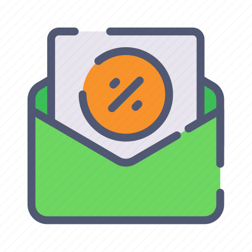 Discount, sales, envelope, mail icon - Download on Iconfinder