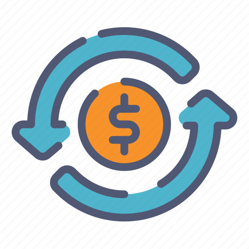 Money, flow, turnover, refund icon - Download on Iconfinder