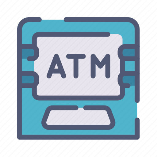 Atm, machine, debit, bank icon - Download on Iconfinder