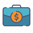 briefcase, finance, bag, business