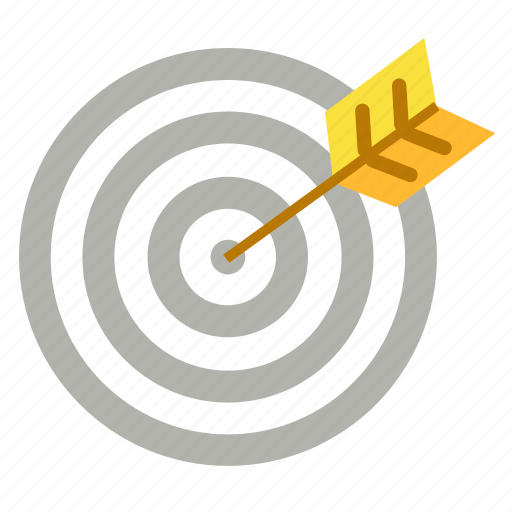 Aim, arrow, goal, targeting icon - Download on Iconfinder