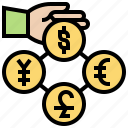 cash, currency, exchange, flow, trade