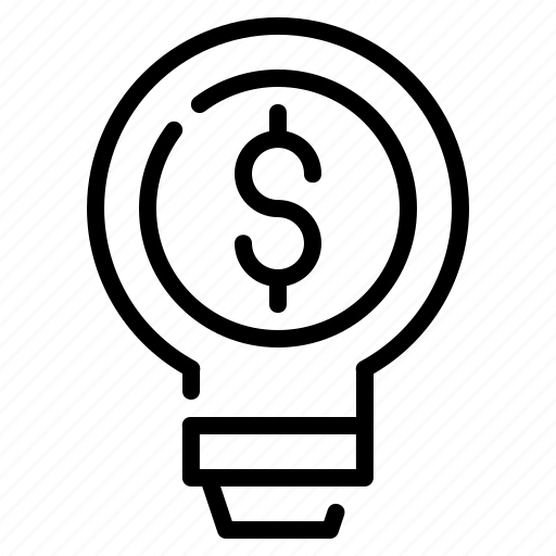 Bulb, creative, finance, idea, innovation, lightbulb, money icon - Download on Iconfinder