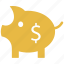 dollar sign, finance, piggy bank, saving 