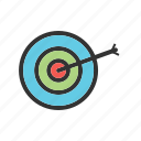 accuracy, arrow, center, dart, hit, success, target
