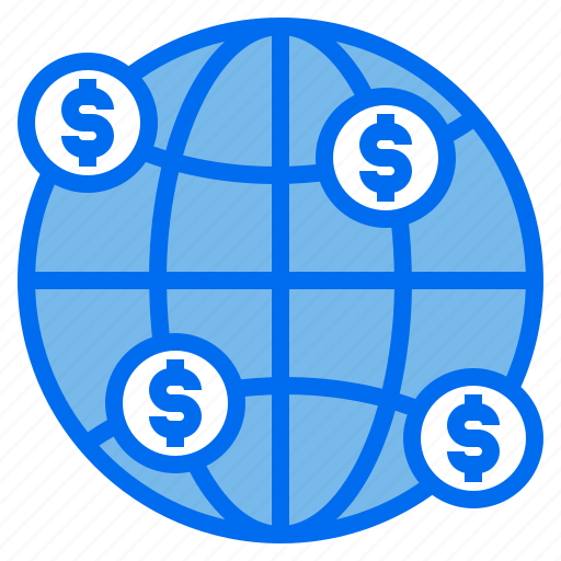 Financial, globe, money, network icon - Download on Iconfinder