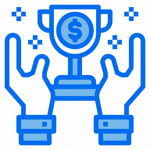 Financial, hands, money, trophy icon - Download on Iconfinder