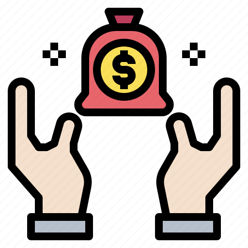 Bag, financial, hands, money icon - Download on Iconfinder