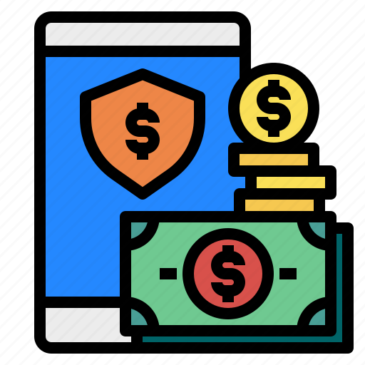 Financial, money, protection, shield, smartphone icon - Download on Iconfinder