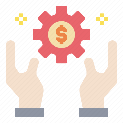 Financial, gear, hands, money icon - Download on Iconfinder