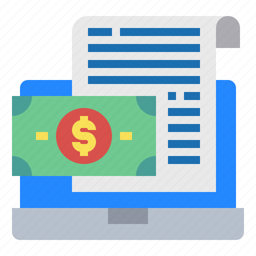 File, financial, laptop, money icon - Download on Iconfinder