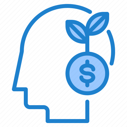 Business, finance, growth, head, money icon - Download on Iconfinder
