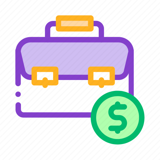 Bag, case, coin, dollar, suitcase icon - Download on Iconfinder
