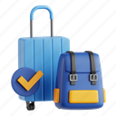 travel, insurance, travel insurance, trip protection, insurance planning, travel coverage, 3d icon, 3d illustration, 3d render 