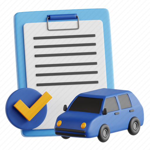 Car, insurance, car insurance, insurance planning, vehicle protection, financial security, 3d icon 3D illustration - Download on Iconfinder