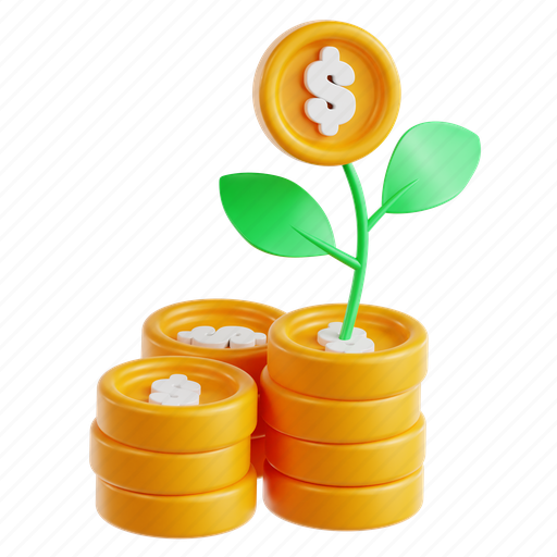 Investment, financial planning, asset allocation, investment strategy, financial security, wealth building, 3d icon 3D illustration - Download on Iconfinder