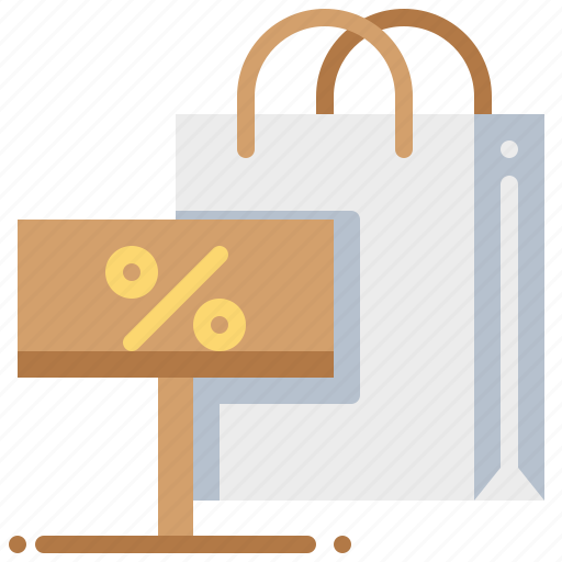 Bag, discount, percent, price, shopping, tag icon - Download on Iconfinder