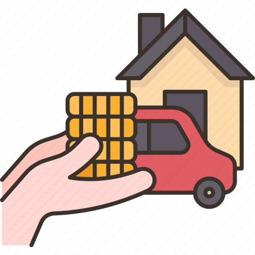 Loan, mortgage, asset, property, sell icon - Download on Iconfinder