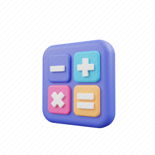 Calculator, accounting, finance 3D illustration - Download on Iconfinder