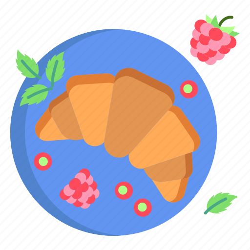 Croissants, with, berries icon - Download on Iconfinder