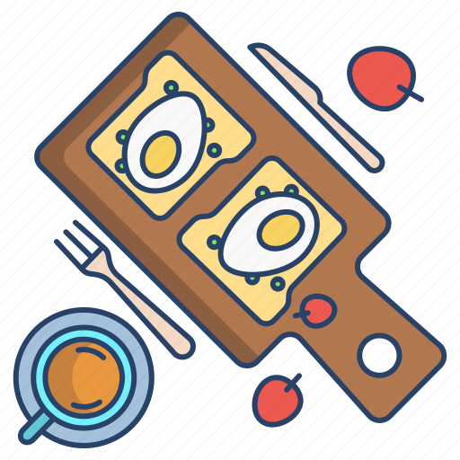 Egg, bread, tea icon - Download on Iconfinder on Iconfinder