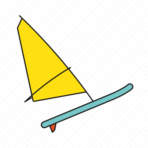 Equipment, games, olympics, sports, surfboard, water sports, windsurfing icon - Download on Iconfinder