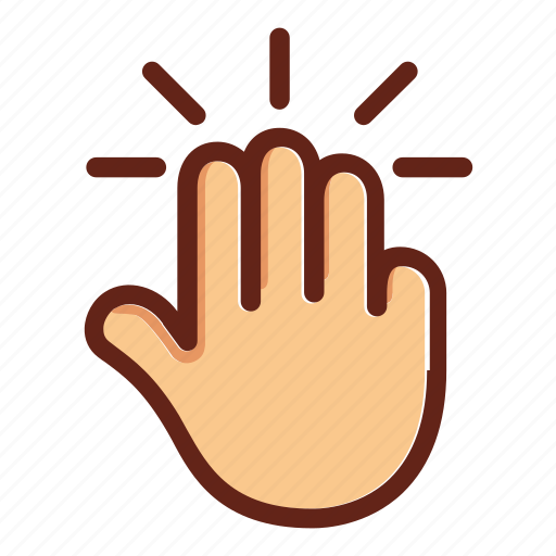 Click, fingers, hand, screen click, screen touch, three fingers touch icon - Download on Iconfinder