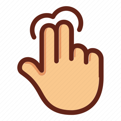 Fingers, hand, hold, screen hold, screen touch, two fingers hold, two fingers touch icon - Download on Iconfinder