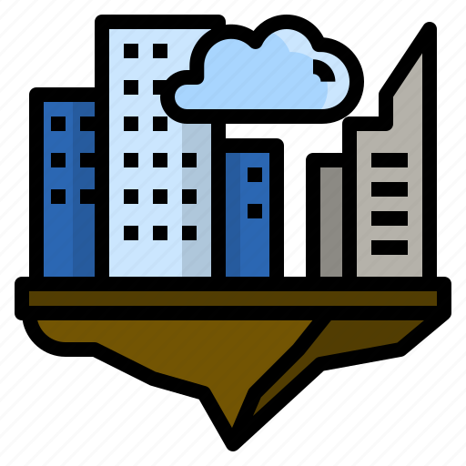 Center, city, cloud, finance, fintech, future, hub icon - Download on Iconfinder