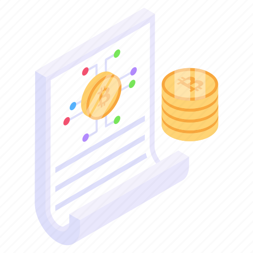 Crypto paper, bitcoin paper, cryptocurrency document, blockchain paper, bitcoin document icon - Download on Iconfinder