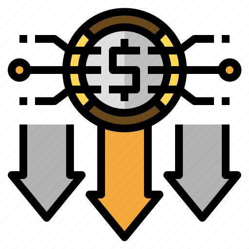 Loss, decrease, economic, fintech, financial crisis icon - Download on Iconfinder