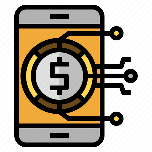 Mobile payment, mobile banking, cashless, digital money, fintech icon - Download on Iconfinder