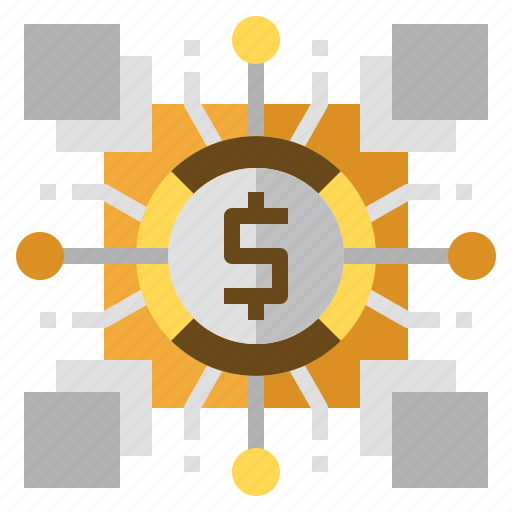 Blockchain, cryptocurrency, dollar, fintech, algorithm icon - Download on Iconfinder