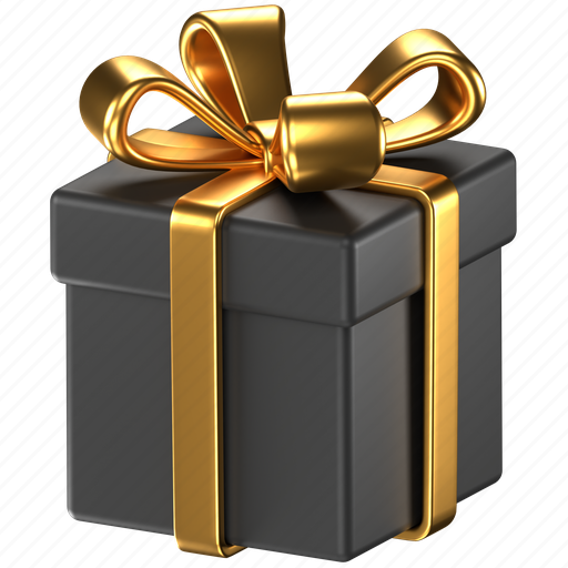 Giftbox, black, shop, shopping, present, ecommerce, store 3D illustration - Download on Iconfinder