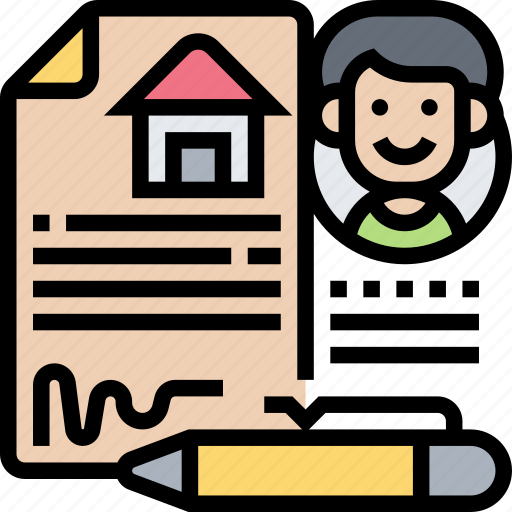 Loan, estate, mortgage, contract, credit icon - Download on Iconfinder