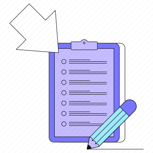Data, management, customer, complete, survey, clipboard, checklist illustration - Download on Iconfinder