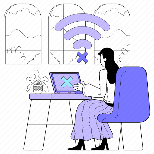 Error, computer, link, signal, internet, connection, offline illustration - Download on Iconfinder