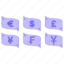 finance, currency, country, exchange, euro, us, dollar, gbp, yen 