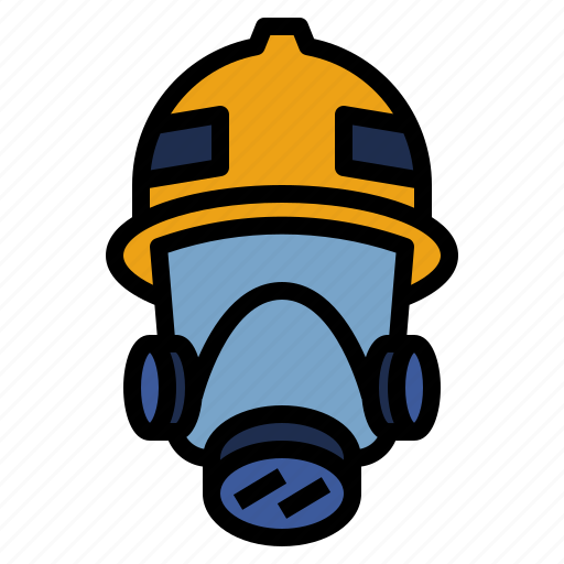 Emergency, fire, firefighter, fireman, gas, mask, protection icon - Download on Iconfinder