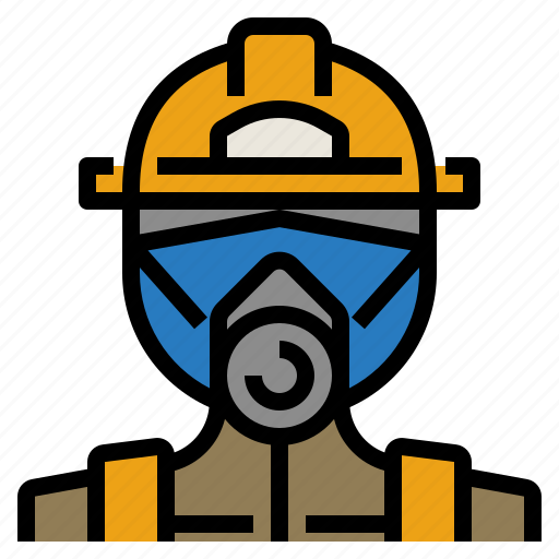 Equipment, fire, firefighter, fireman, mask, protection, safe icon - Download on Iconfinder